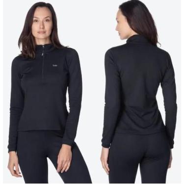 Imagem de Blusa x-thermo ds ziper feminina - solo, P, Preto