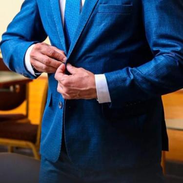 Imagem de Terno/Costume Poliviscose - Azul - rei do terno fp, 60, Azul