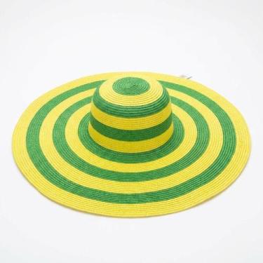 Imagem de Chapéu De Praia Brasil Grande Verde Amarelo Sol Moda - Senhor Preço, V