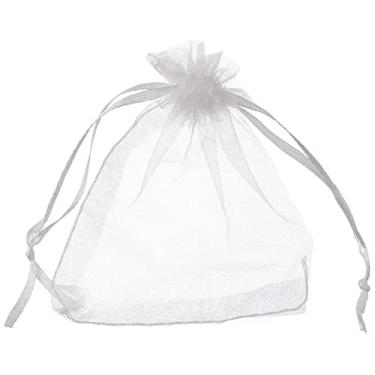 Imagem de Gala Saco de Tecido de Organza Pacote de 10 Unidades, Branco, 8 x 10 cm