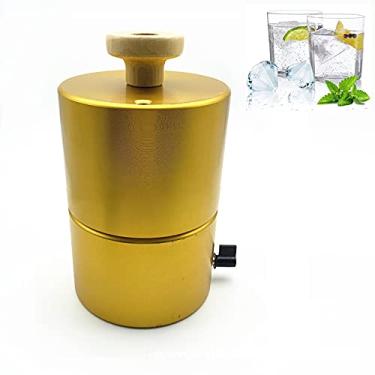 Imagem de Yajun Forma de gelo Diamond Ice Maker 70 mm de alumínio multiuso para coquetéis e bolas de gelo para todas as bebidas, pudim doces, leite, ouro