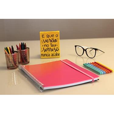 Imagem de Confetti - Caderno Universitário Splash 1x1 80 Folhas Pautado Capa Rosa