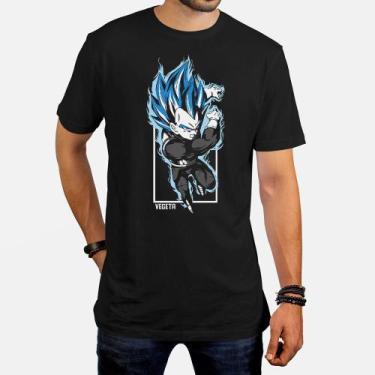 Imagem de Camiseta Masculina Dragon Ball Vegeta Super Saiyajin Blue - Fire Fox
