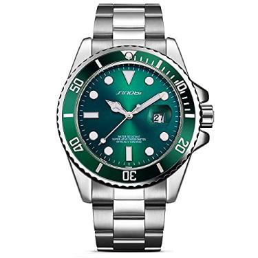 Imagem de Relógio Masculino Sinobi Relógio de Pulso Ponteiro Luminoso À Prova D'agua Aço Inoxidável (C1)