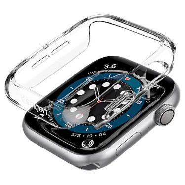 Imagem de Spigen Thin Fit Projetado para Apple Watch Case para Série 44mm SE2/6/SE/5/5 - Azul