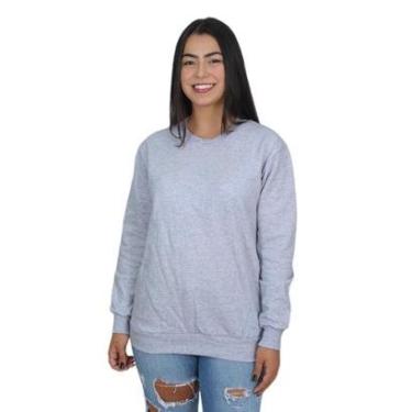Imagem de Moletom Lunny Store Gola Redonda Sem Capuz Feminino-Feminino