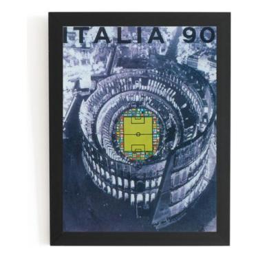 Imagem de Quadro Copa Do Mundo Fifa De 1990 Cartaz Poster Moldurado - Fanarte