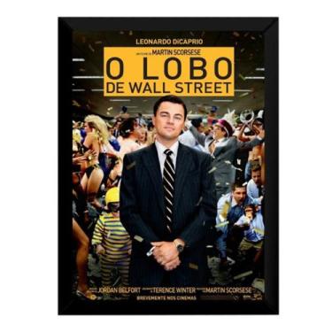 Imagem de Quadro O Lobo De Wall Street Filme Clássico Poster Moldurado - Fanarte