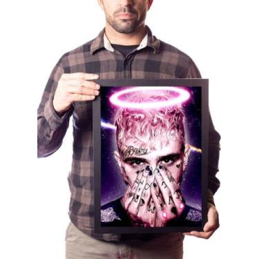 Imagem de Quadro Lil Peep Arte Trapstar Poster Moldurado - Fanarte