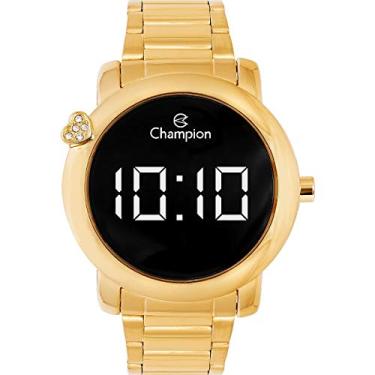 Imagem de Relógio Feminino Champion Digital CH48064H - Dourado