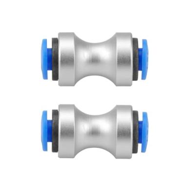 Imagem de Conector de tubo PTFE de alimentação de teflon de 2 peças, liga de alumínio e encaixe de impressora 3D de alto fluxo POM - compatível com Bambu LAB P1P, P1S, X1, X1C, X1E, sistema AMS | Adaptador de