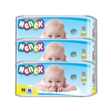 Imagem de Fralda Nenex jumbo 3 pacotes tamanho XG com 60 unidades.