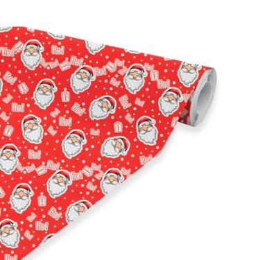 Imagem de TNT Estampado Natal Decoração 1,40 x 5 Metros Mesa Parede (HOHOHO Papai Noel)