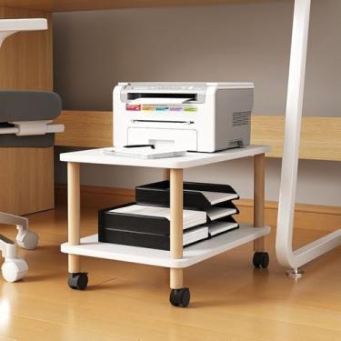 Imagem de Carrinho AV com suporte de áudio HiFi para armazenamento de mídia, suporte para leitor de CD, suporte de mídia AV para casa/escritório/áudio/vídeo/DJ/cinema (camada 10 cm - 29 x 34 x 22,7 cm)