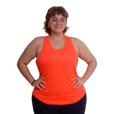 Imagem de Regata Feminina Plus Size Blusa Academia Dry Fitness Malha Fria - FRV 