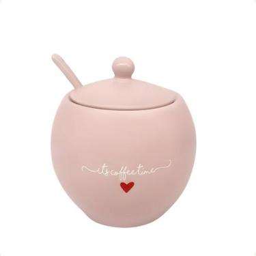 Imagem de Acucareiro rosa 350 ml porcelana hauskraft l amour