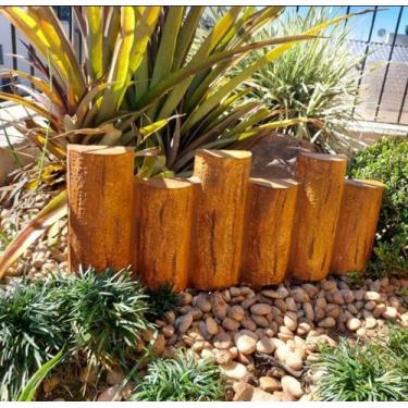 Imagem de Forma Molde Em Abs Guia De Jardim Cerca Meio Fio Troncos - garden