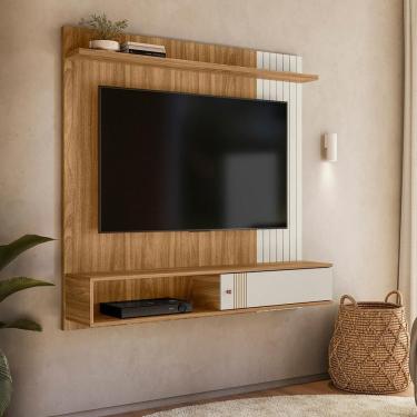 Imagem de Painel Suspenso Para Tv 55 Pol 136 Cm 8650 Nature Off White Plla Nature Off White