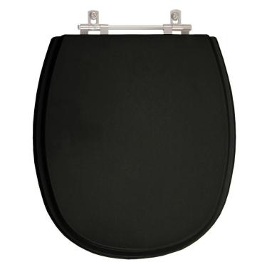 Imagem de Assento Sanitario Poliester Fast Ebano (preto) Para Vaso Deca - Luxo