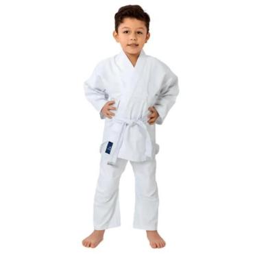 Imagem de Kimono Infantil Kinder Flex Judo/Jiu-Jitsu - Torah, Branco, m2