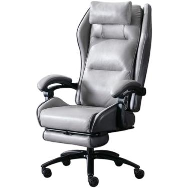 Imagem de Cadeira executiva cadeira de mesa comercial cadeira de descanso com encosto alto para almoço, cadeira gerencial com apoios de braço de ligação, cadeira de escritório giratória de tecido tecnológico