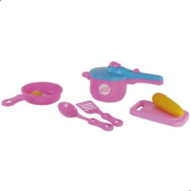Imagem de Kit Conjunto de Panelas 6 Peças Kids Brinquedo Infantil Zucatoys