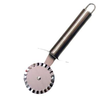 Imagem de Cortador para Massas de Pastéis Pastel Pizza Fatiador de Pizzas Aço Inox Super Resistente Pizzaria