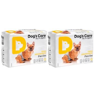 Imagem de Kit Fralda Higiênica Descartável Dog's Care Para Cachorro Macho G 24 unidades
