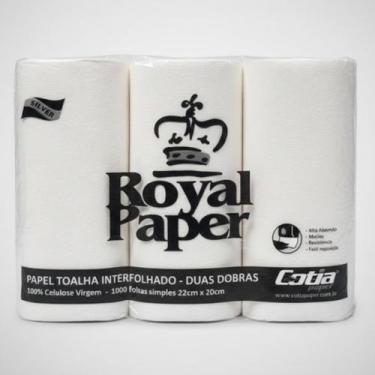 Imagem de Papel Toalha Interfolhado Royal Paper Silver 1000 Folhas - Cotia Paper