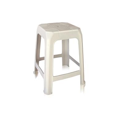 Imagem de Banqueta de Plástico, Araxa, Ate 80kg, Branca - Antares