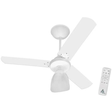 Imagem de Ventilador de Teto Silencioso 3 Pás 55W Com Controle Remoto Globo Aberto Venti Delta