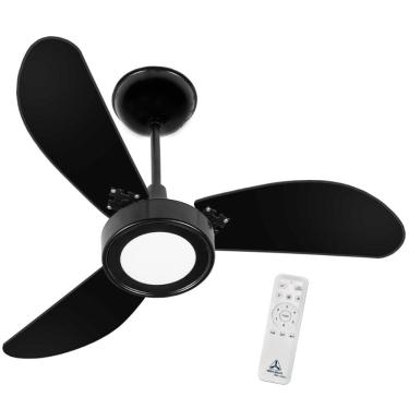 Imagem de Ventilador de Teto Silencioso 3 Pás 55W Com Controle Remoto LED Inverter Venti Delta
