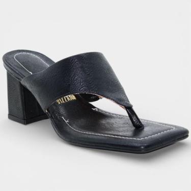 Imagem de Tamanco Vizzano Básico Salto Bloco Feminino - Preto, 36