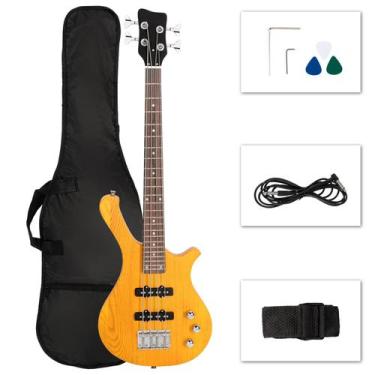 Imagem de Baixo Elétrico Ktaxon 36" Mogno Rosewood 4 Cordas
