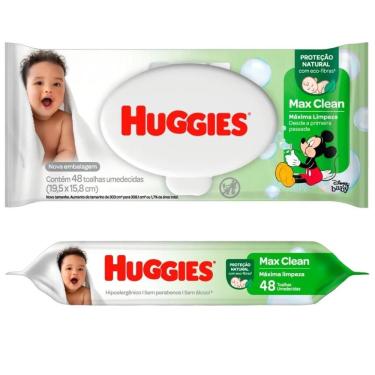 Imagem de Lenços Umedecidos Huggies Max Clean 48 unidades