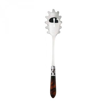 Imagem de Colher Macarrão Anel Banhado a Prata Tabaco Aladim Bugatti