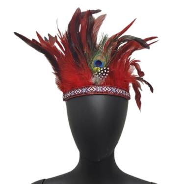 Imagem de Para Fantasia Mardigras Decorações Cabelo Faixa Cabelo Indiana Lasvegas Comemoração Performances Palco Fornecimento Festa