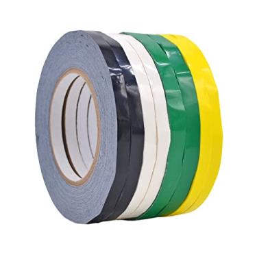Imagem de WOD BSTC24PVC Fita de vedação de saco de poliéster, pacote de cores mistas – 9,5 mm x 180 m. (pacote com 8) para embalagem e vedação de carne, presentes ou sacos de gelo