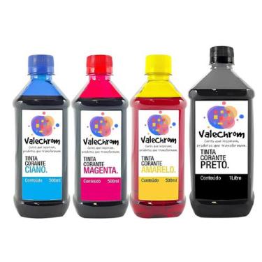 Imagem de Kit 4 Tinta Compatível HP Smart Tank 519 502 514 515 GT53 GT52 2,5 Lit