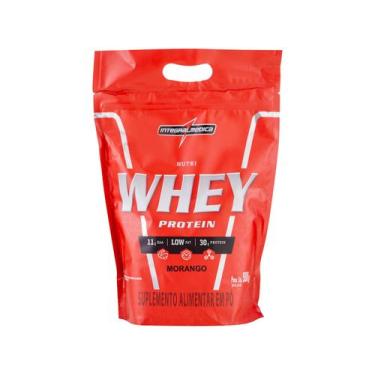 Imagem de Nutri Whey Protein Refil Integralmédica - Morango 900g, 900g, Morango
