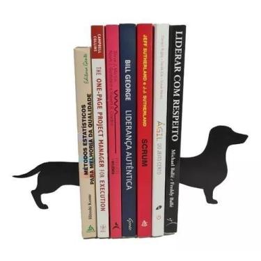 Imagem de Bibliocanto Em L Suporte Apoio Livro Game Dvd Aparador Cor Cachorro - 