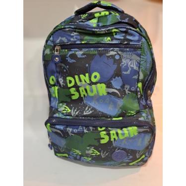 Imagem de Mochila Escolar Masculina Azul - papelariaflordemaio
