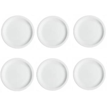 Imagem de Conjunto de 6 Pratos Rasos Classe Única Iguaçu de Porcelana Germer Bra