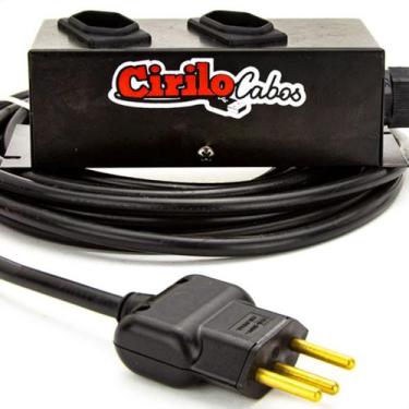 Imagem de Extensão Cabo PP 3X2,50 de 2 Tomadas 10A - 60 Metros - CIRILO CABOS