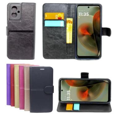 Imagem de Capa Proteção Capinha Carteira Para Moto G55 Flip Case - Mustangshop, 