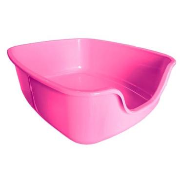Imagem de Caixa de Areia para Gatos Bandeja Caixona Big Alvorada, Rosa