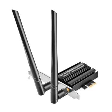 Imagem de Placa de rede WiFi 6E PCIE MT7922 5400Mbps transmissão de alta velocidade BT5.2 IEEE 802.11ax Adaptador sem fio Tri-Band