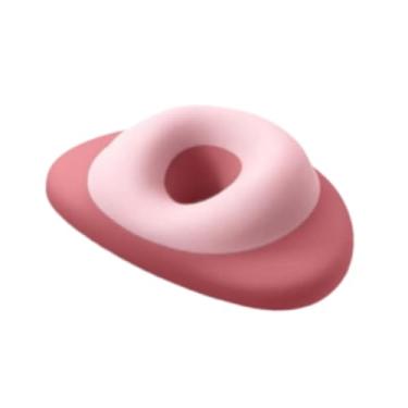 Imagem de IEUDNS Almofada de apoio para o pescoço, almofada para descanso de cabeça, ergonômica para descanso de cochilo, massagem corporal para mesa, salão de beleza, Rosa