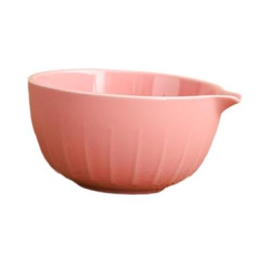 Imagem de WeiLaiKeQi Taça de chá verde japonesa Matcha com bico para bater Matcha Tigelas de porcelana tradicionais feitas à mão para famílias iniciantes, Rosa