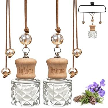 Imagem de RoyAroma Aromatizador De Ar Para Carro, Pacote Com 2 Aromatizadores De Carro De Longa Duração, Até 30-45 Dias, Difusor De Óleos Essenciais Com Fragrância Natural Para Carro, Para Escritório Doméstic